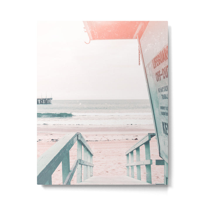 Lifeguard Tower California Beach Life Metal Print Gallery Image 1
