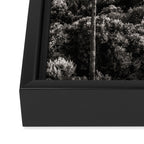 Los Angeles Black and White Framed Canvas Print Gallery Image 3