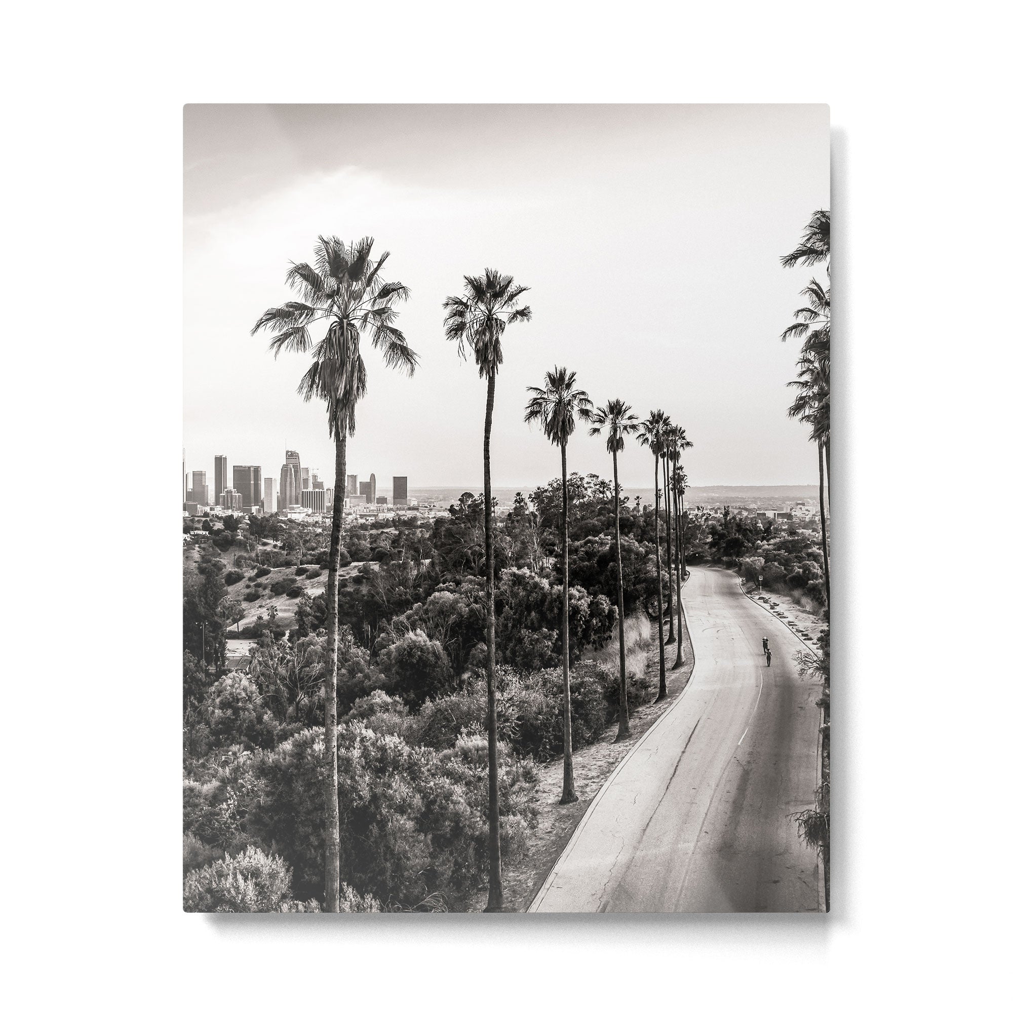 Los Angeles Black and White Metal Print Gallery Image 4