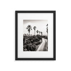 Los Angeles Black and White Framed Art Print Gallery Image 5