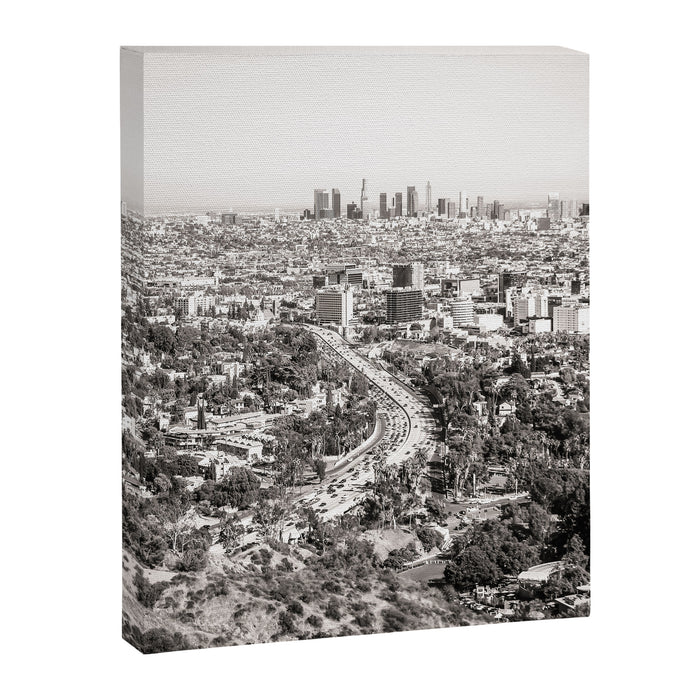 Los Angeles Grey Canvas Print Gallery Image 1