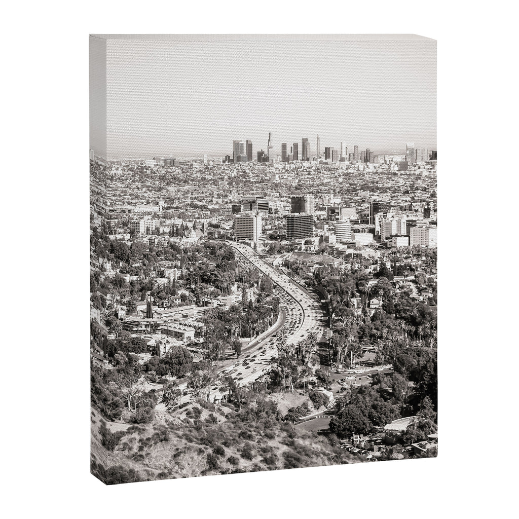 Los Angeles Grey Canvas Print Gallery Image 8