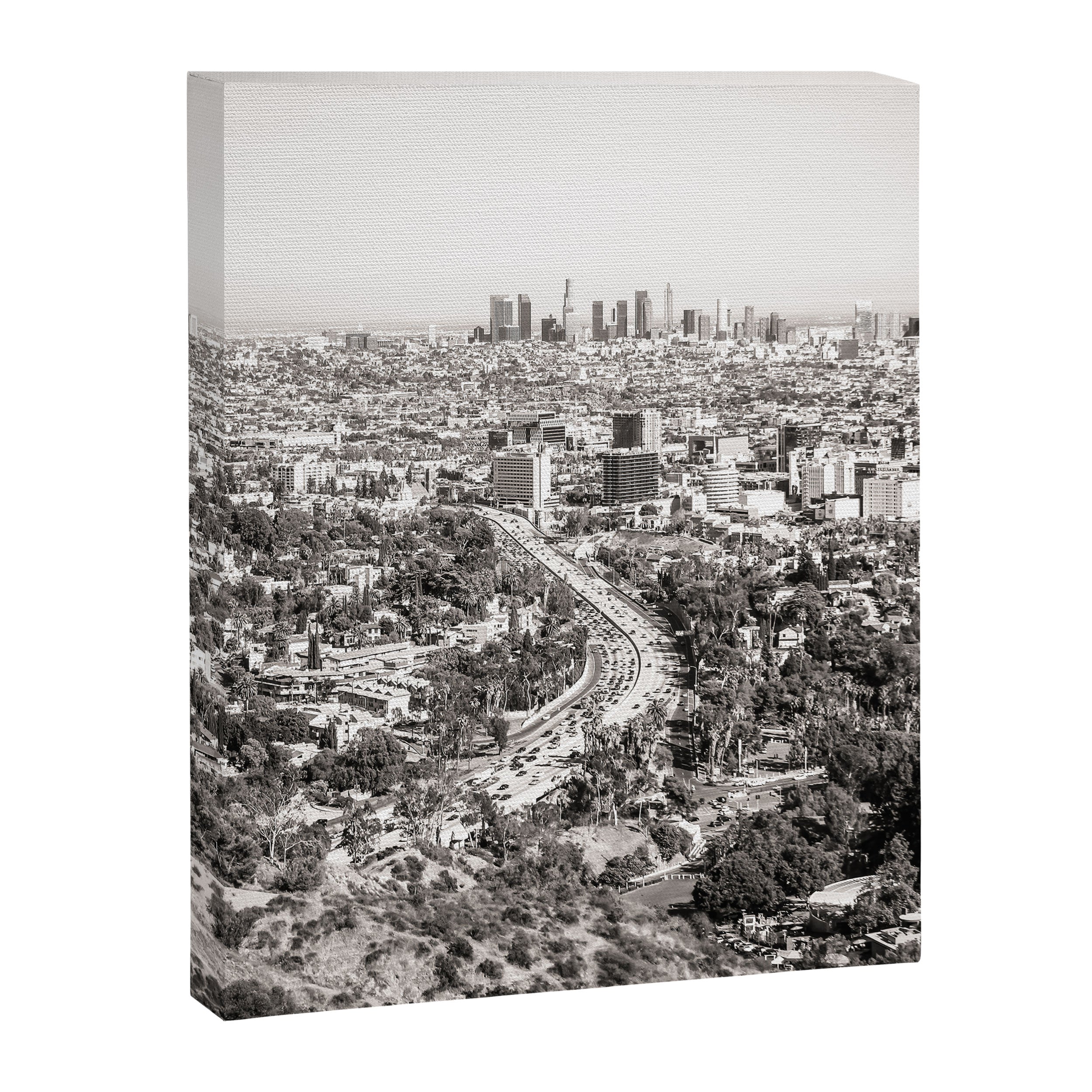 Los Angeles Grey Canvas Print Gallery Image 8