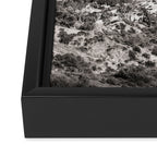 Los Angeles Grey Framed Canvas Print Gallery Image 3