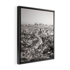Los Angeles Grey Framed Canvas Print Gallery Image 2