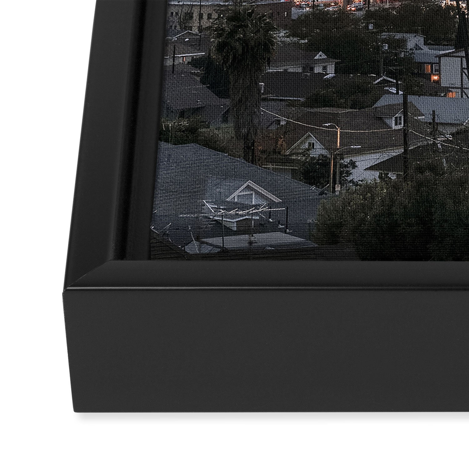 Los Angeles Framed Canvas Print Gallery Image 3