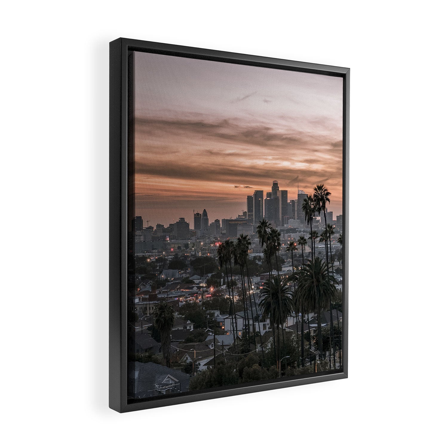 Los Angeles Framed Canvas Print Gallery Image 2