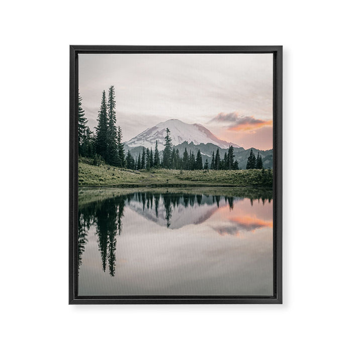 Mount Rainier Washington Framed Canvas Print Gallery Image 1