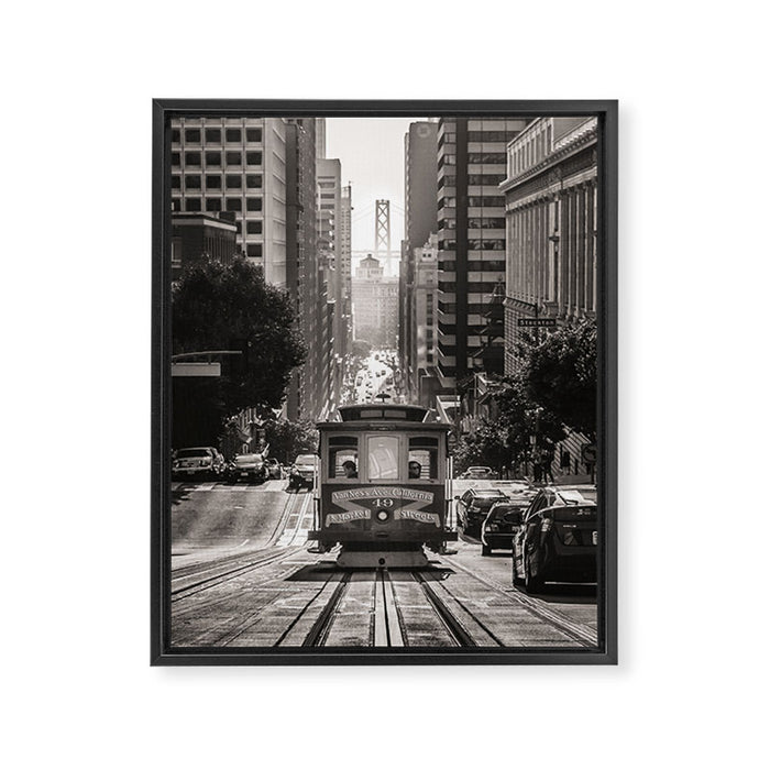 San Francisco Cable Car Framed Canvas Print Gallery Image 1