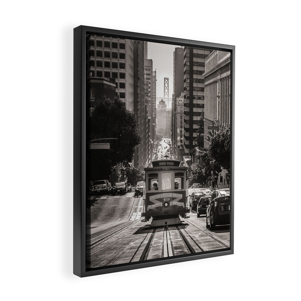 San Francisco Cable Car Framed Canvas Print Gallery Image 2