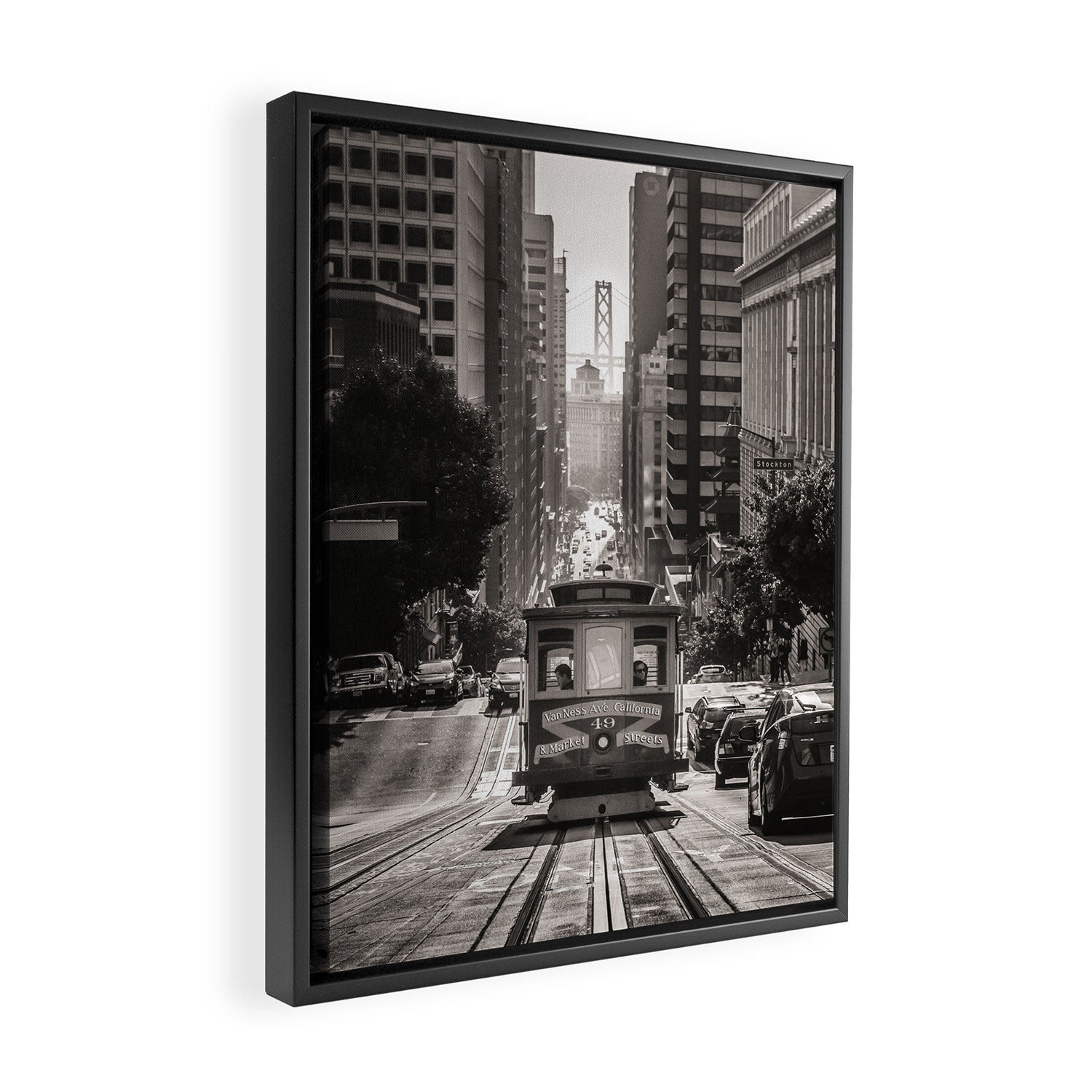 San Francisco Cable Car Framed Canvas Print Gallery Image 2