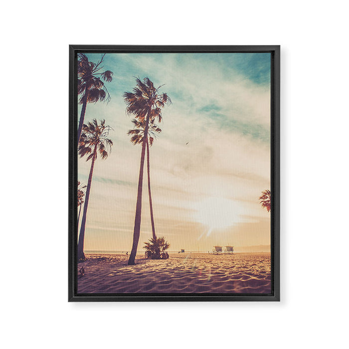 Venice Beach California Framed Canvas Print Gallery Image 1