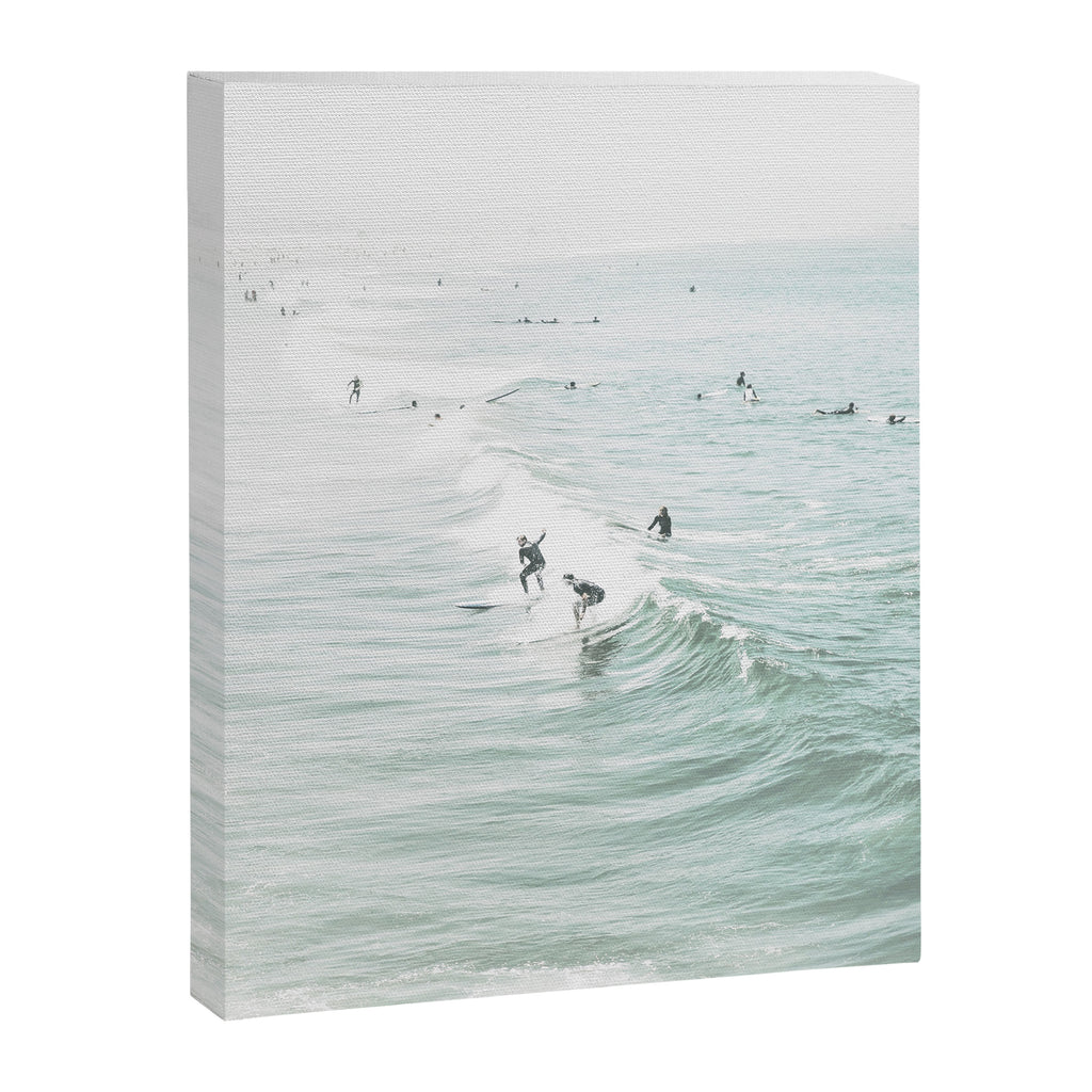Surfer Waves Coastal Ocean Canvas Print Gallery Image 6