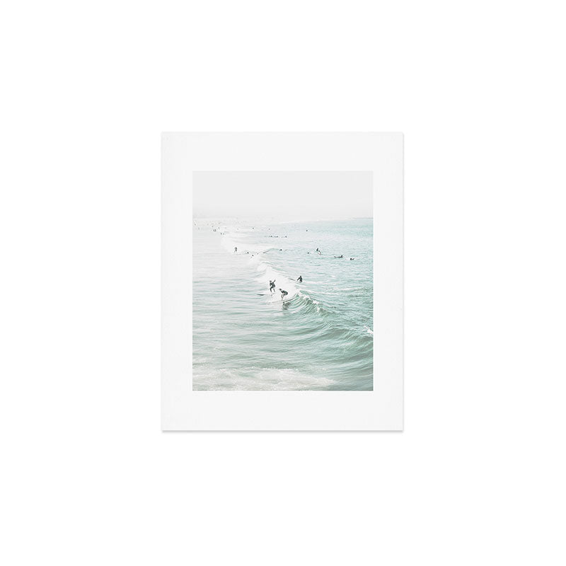 Surfer Waves Coastal Ocean Art Print Gallery Image 1