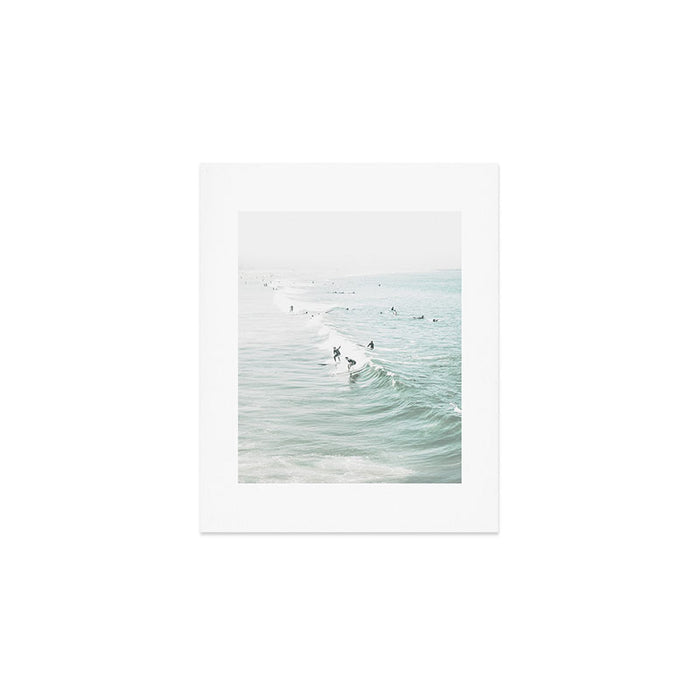 Surfer Waves Coastal Ocean Art Print Gallery Image 1