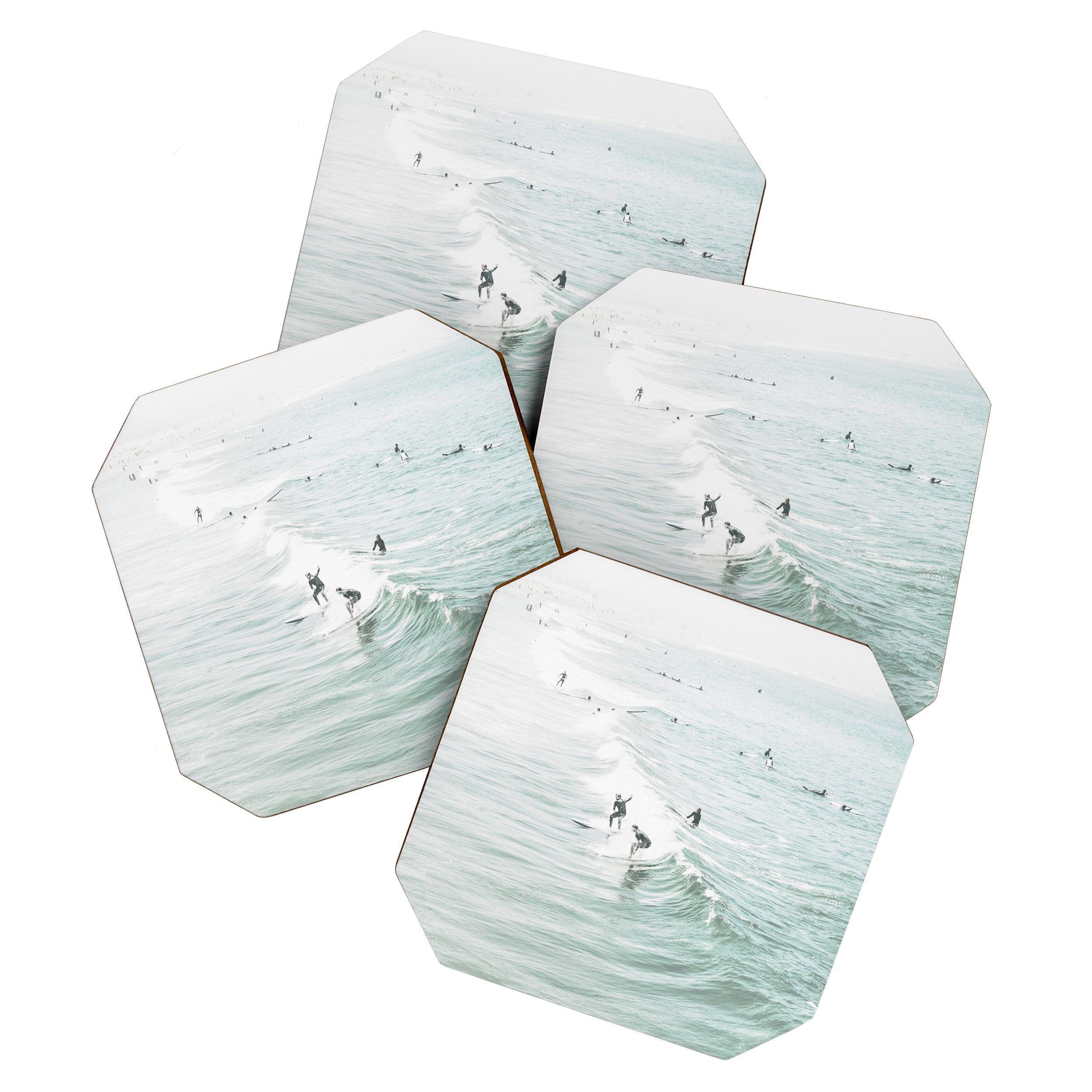 Surfer Waves Coastal Ocean Coaster Gallery Image 1
