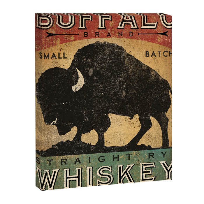Bison Buffalo Whiskey Bourbon Canvas Print Gallery Image 1