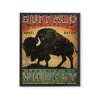 Bison Buffalo Whiskey Bourbon Framed Canvas Print Gallery Image 6