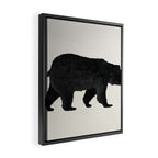 Black Bear Ursus Americanus Framed Canvas Print Gallery Image 2