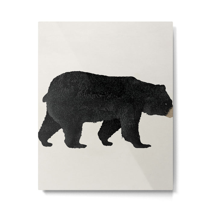 Black Bear Ursus Americanus Metal Print Gallery Image 1