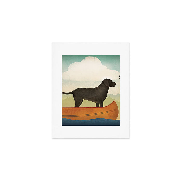 Black Dog Canoe '22 Art Print Gallery Image 1