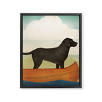 Black Dog Canoe '22 Framed Canvas Print Gallery Image 8