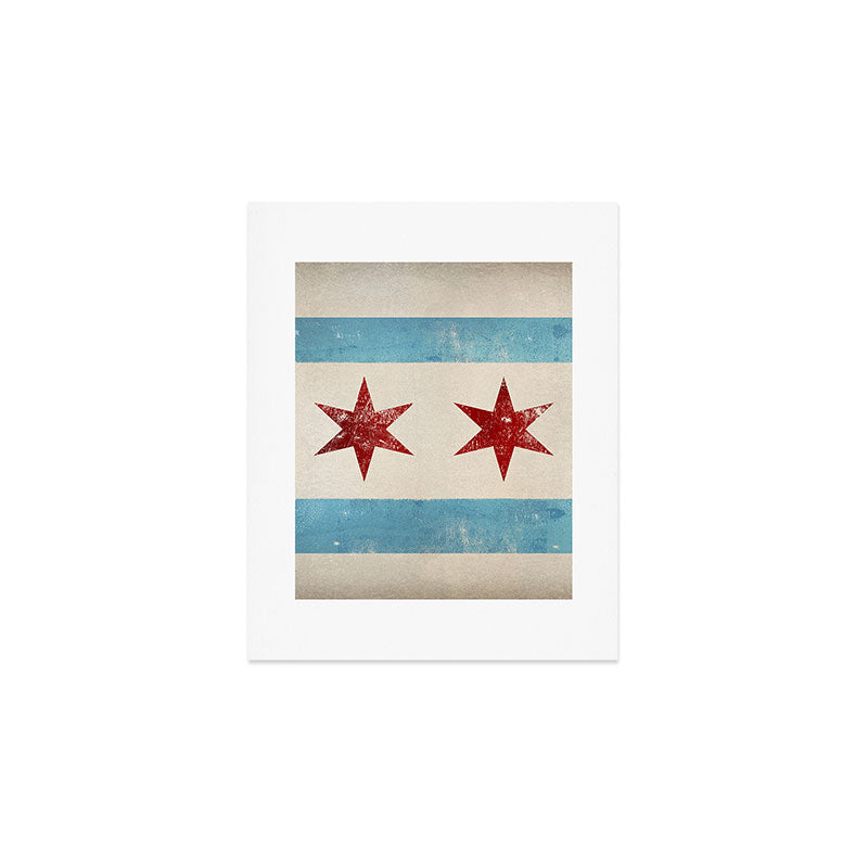 Chicago Flag Art Print Gallery Image 1