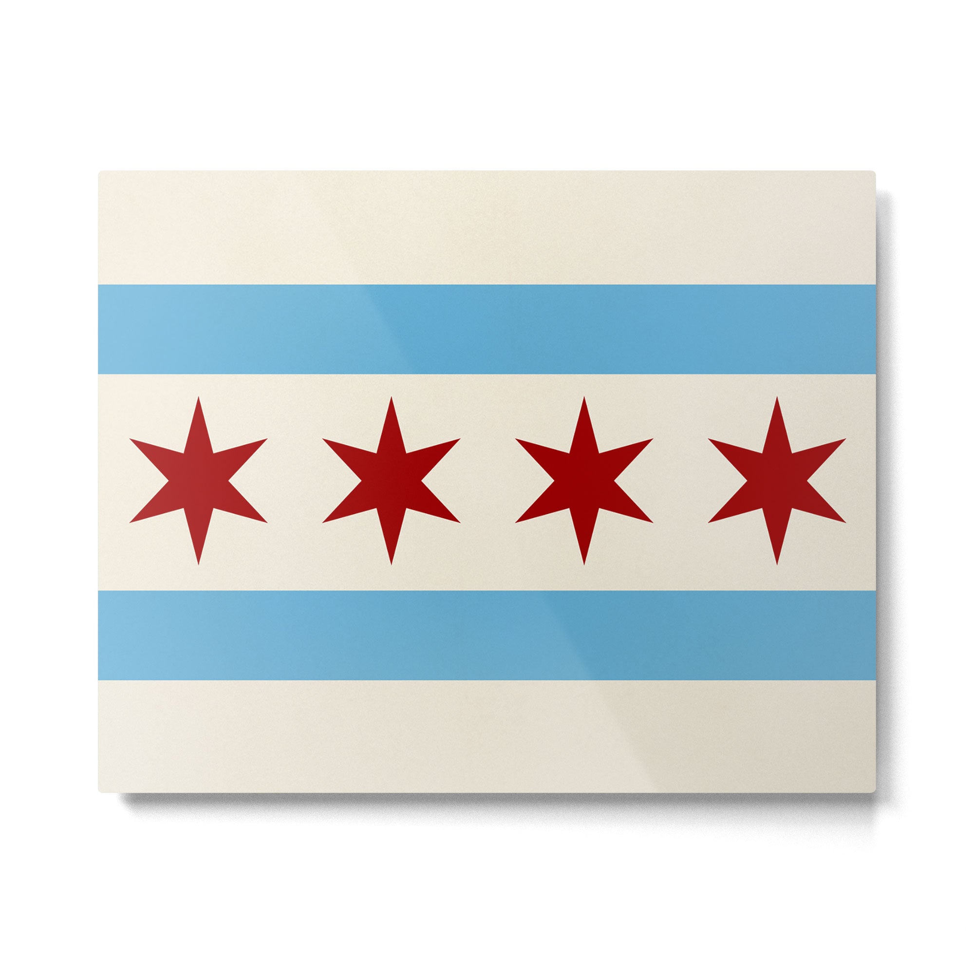 Chicago Flag II Metal Print Gallery Image 4