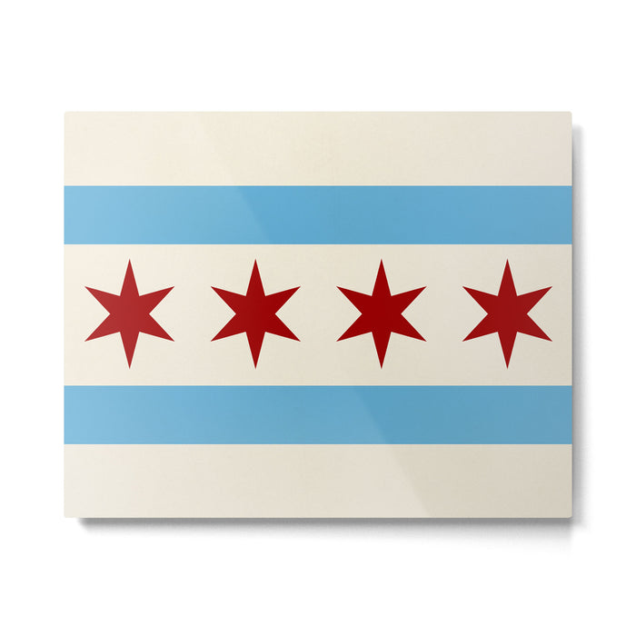 Chicago Flag II Metal Print Gallery Image 1
