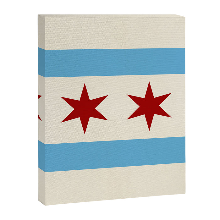 Chicago Flag Canvas Print Gallery Image 1