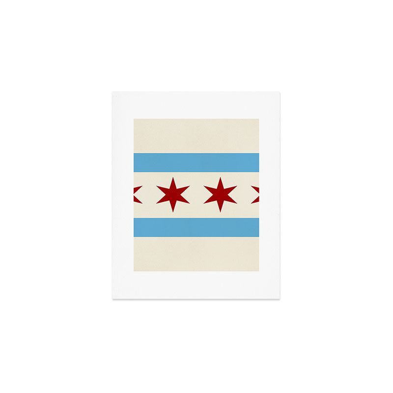 Chicago Flag Art Print Gallery Image 1