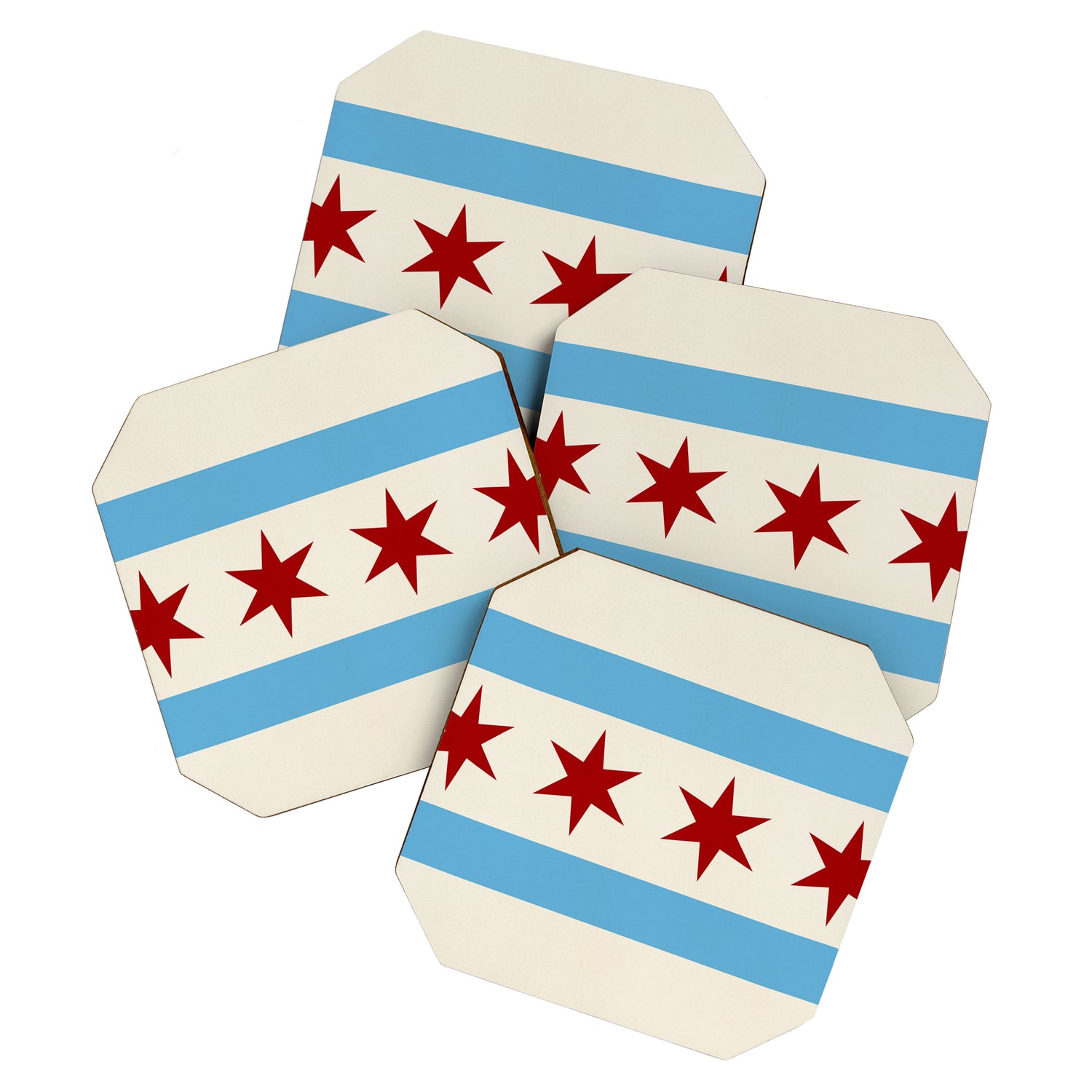 Chicago Flag Coaster Gallery Image 1