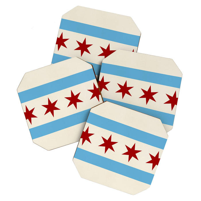 Chicago Flag Coaster Gallery Image 1