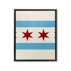 Chicago Flag Framed Canvas Print Gallery Image 6