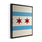 Chicago Flag Framed Canvas Print Gallery Image 2