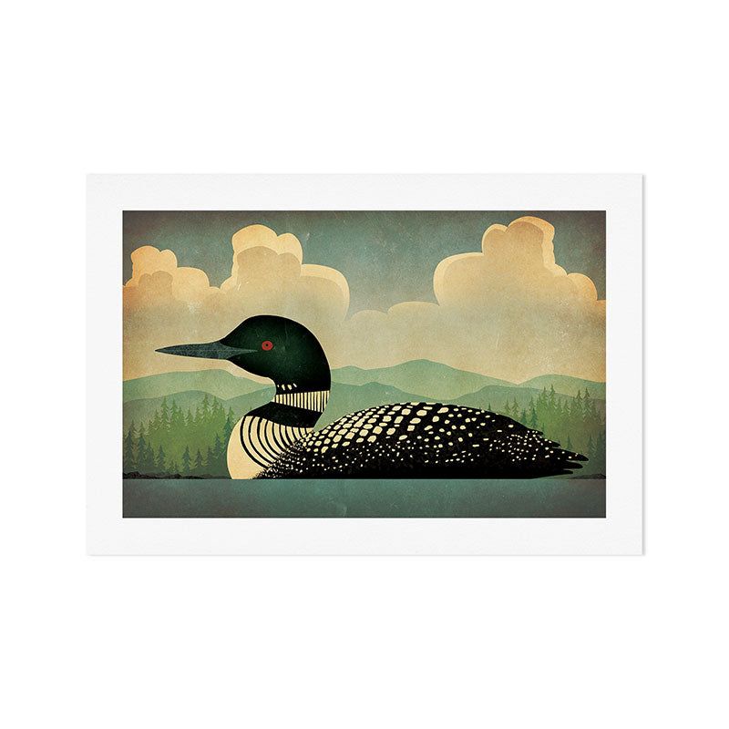 Common Loon Bird Art Print Gallery Image 1