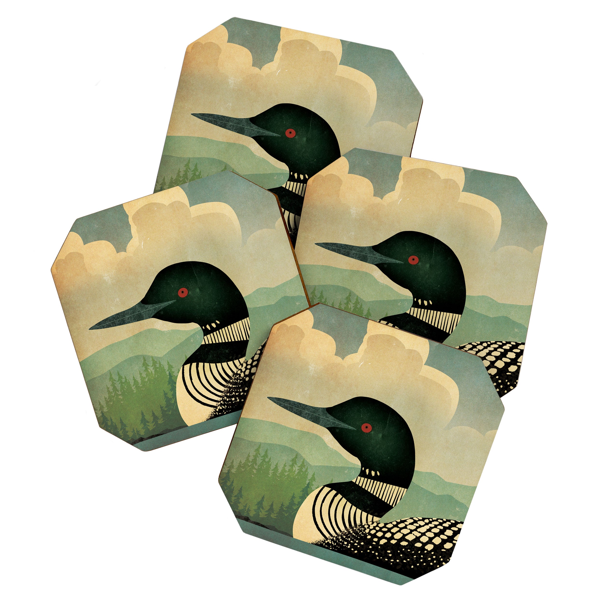 Common Loon Bird Coaster Gallery Image 1