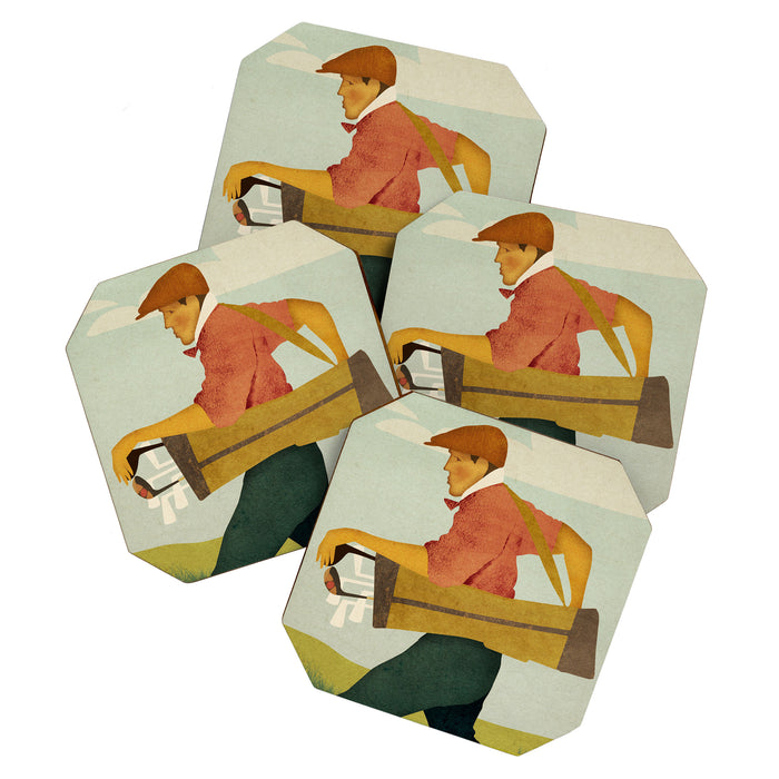 Golfer Vintage Golf Coaster Gallery Image 1