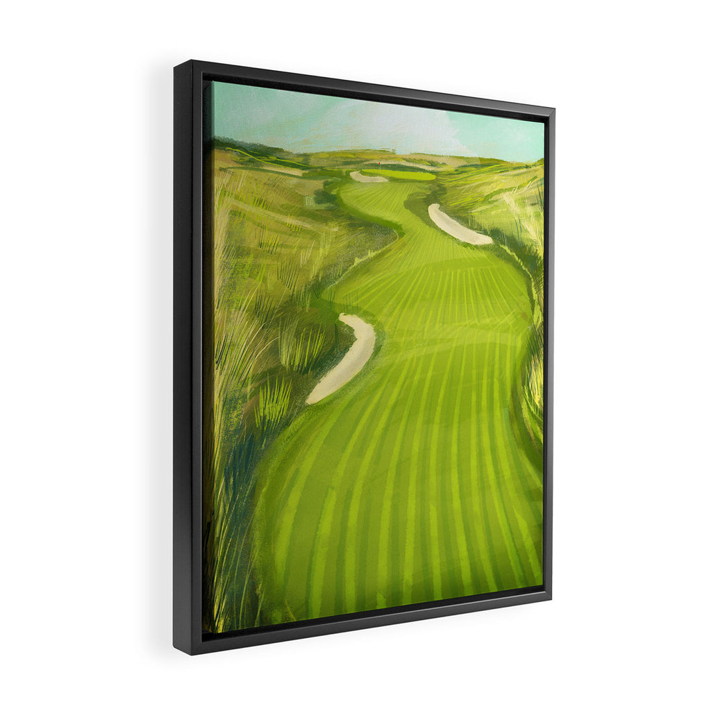 Links Golf Course Framed Canvas Print Gallery Image 2