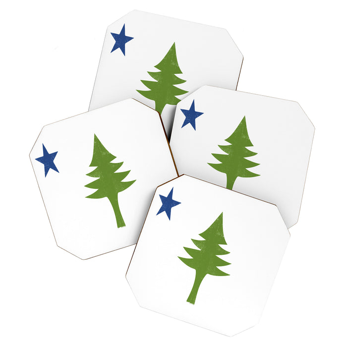 Maine Flag Coaster Gallery Image 1