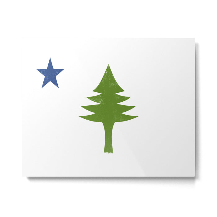 Maine Flag Metal Print Gallery Image 1