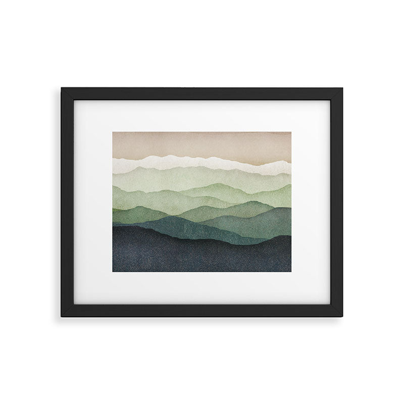 Mountain Muted Framed Art Print Gallery Image 5