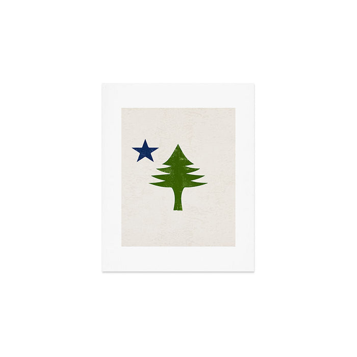 Original Maine Flag Art Print Gallery Image 1