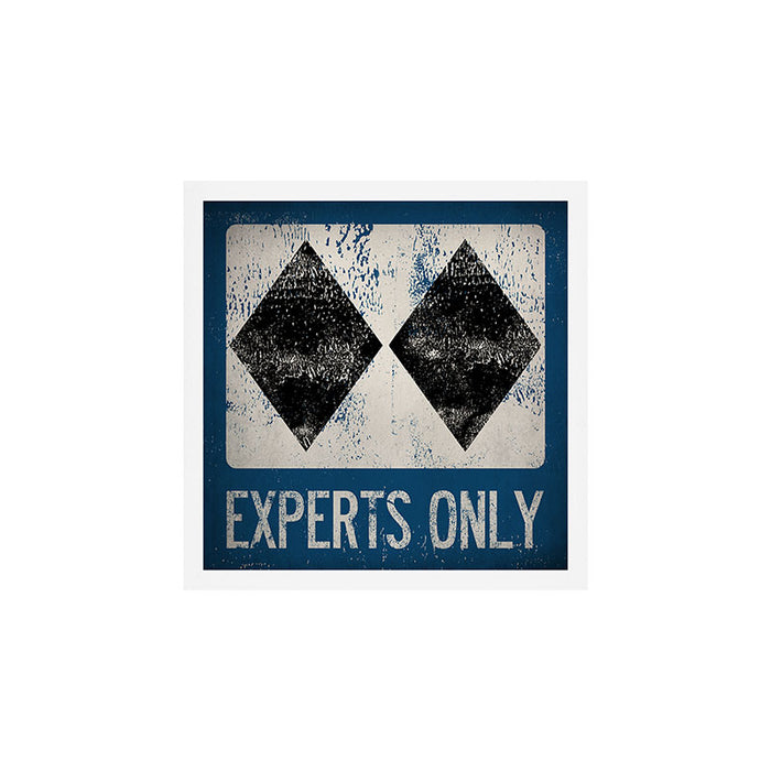 Ski Patrol Experts Only Double Black Diamond 2 Art Print Gallery Image 1