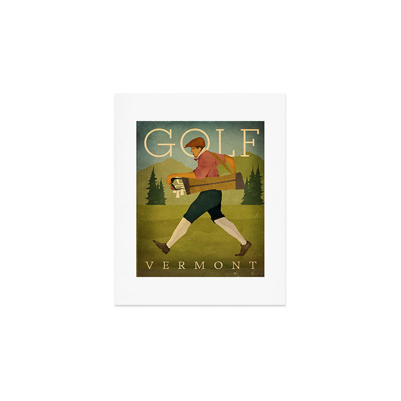 Vintage Golf Art Print Gallery Image 1