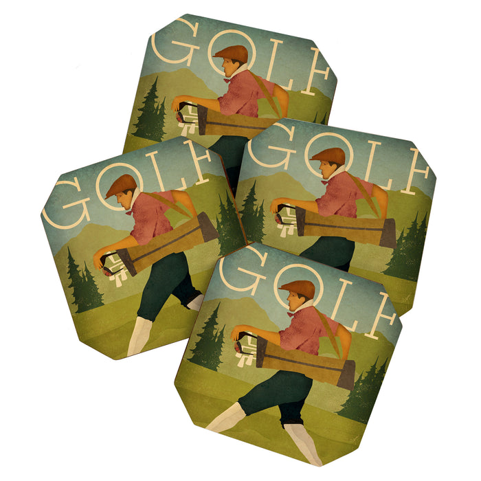 Vintage Golf Coaster Gallery Image 1
