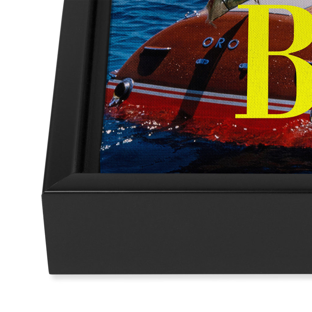 Booked and Busy Capri Framed Canvas Print Gallery Image 3