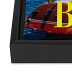 Booked and Busy Capri Framed Canvas Print Gallery Image 3