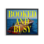 Booked and Busy Capri Framed Canvas Print Gallery Image 2