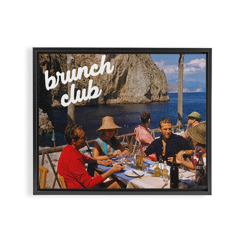 Brunch Club Framed Canvas Print Gallery Image 2